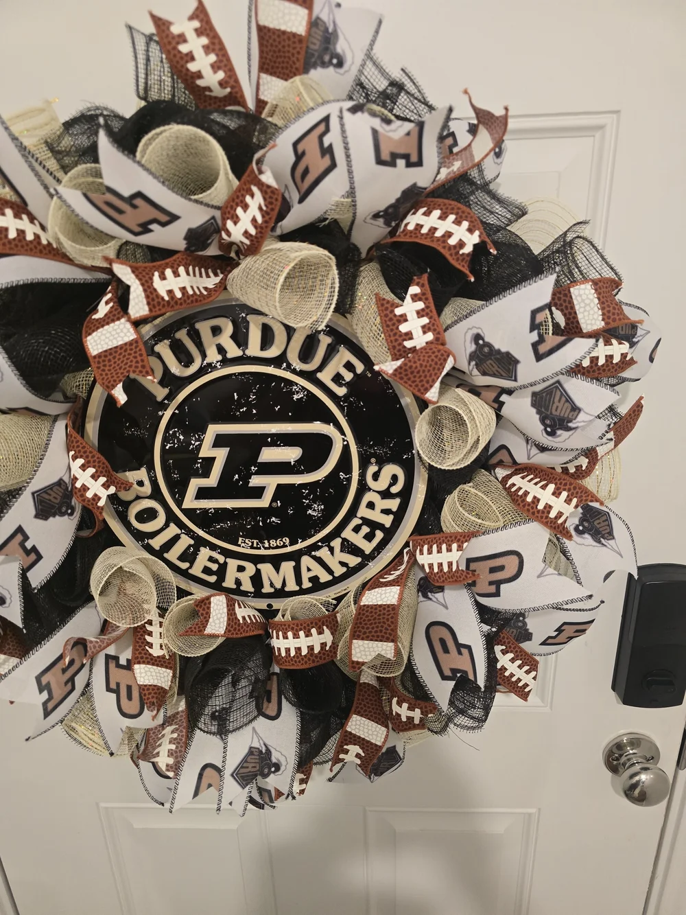 Purdue Football Wreath